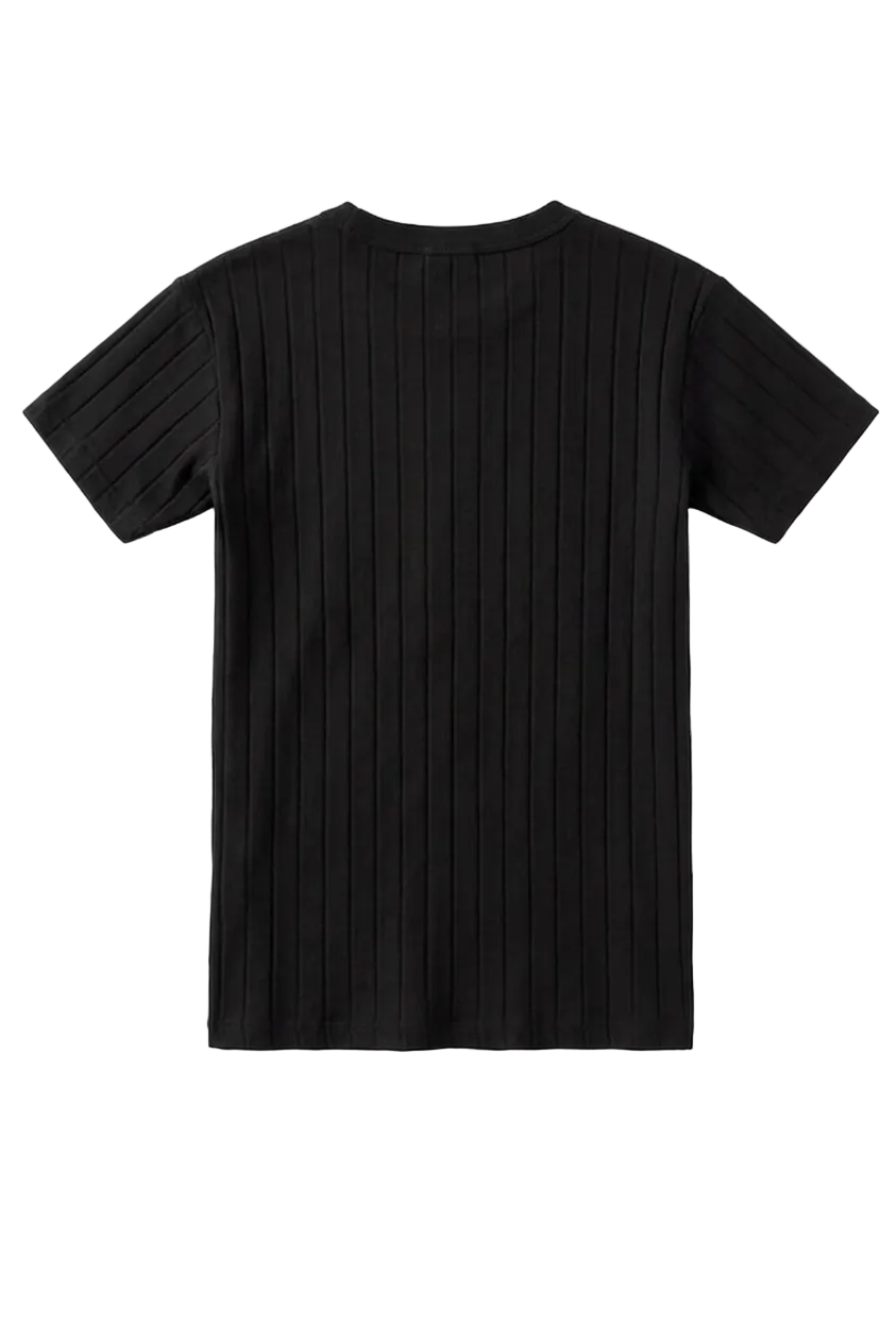 Premium Ribbed Men Black Shirt