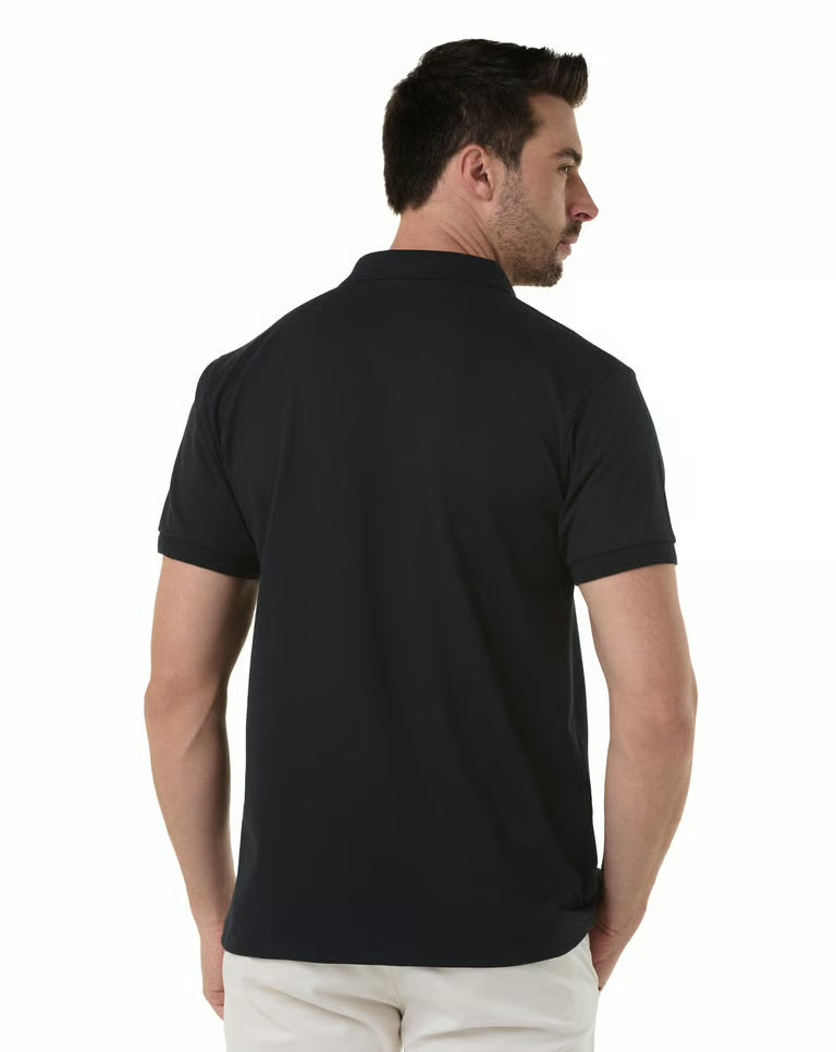 Classic Black Casual Polo Tee