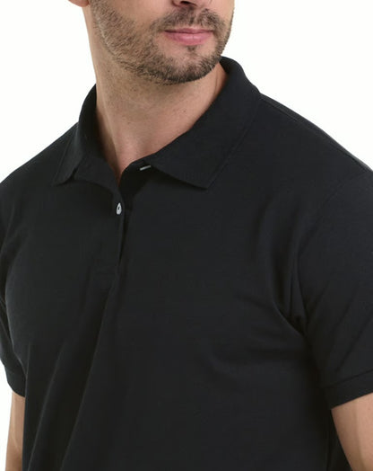 Classic Black Casual Polo Tee