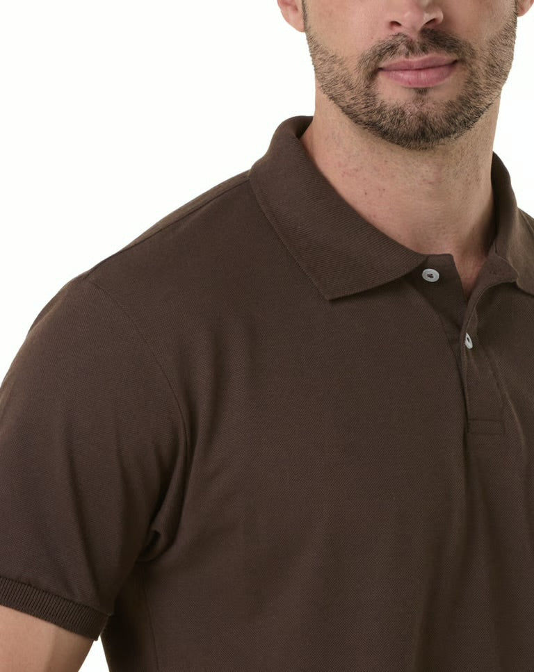 Brown Polo Premium Tee