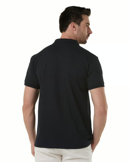 Classic Black Casual Polo Tee