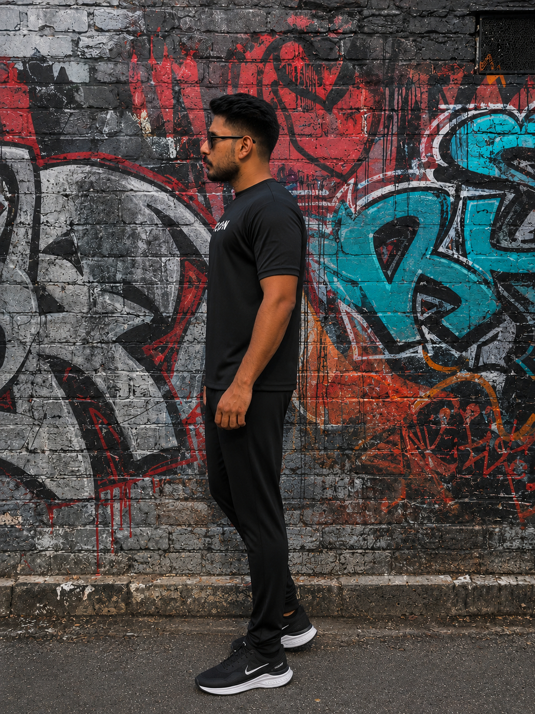 TYCOON Premium Black Performance Tracksuit for Men