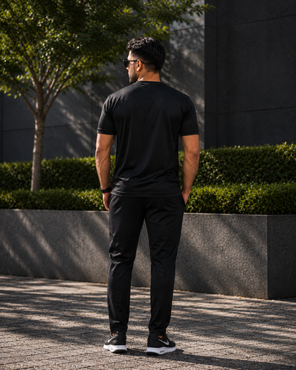 TYCOON Premium Black Performance Tracksuit for Men