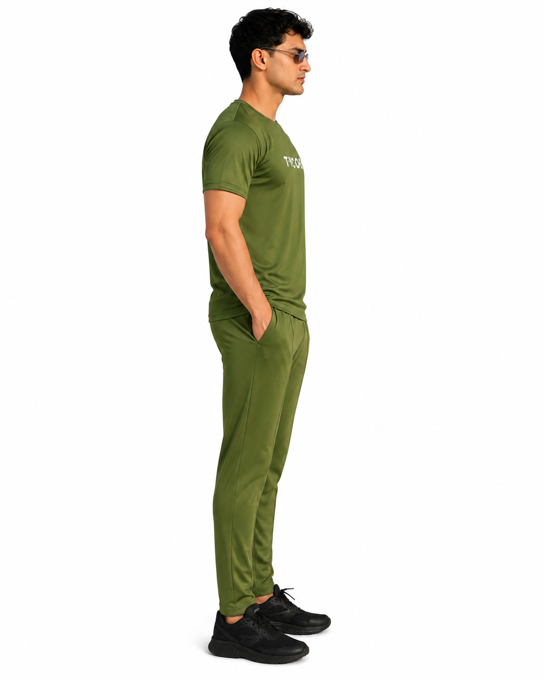Tycoon Olive Green Men’s Tracksuit Set