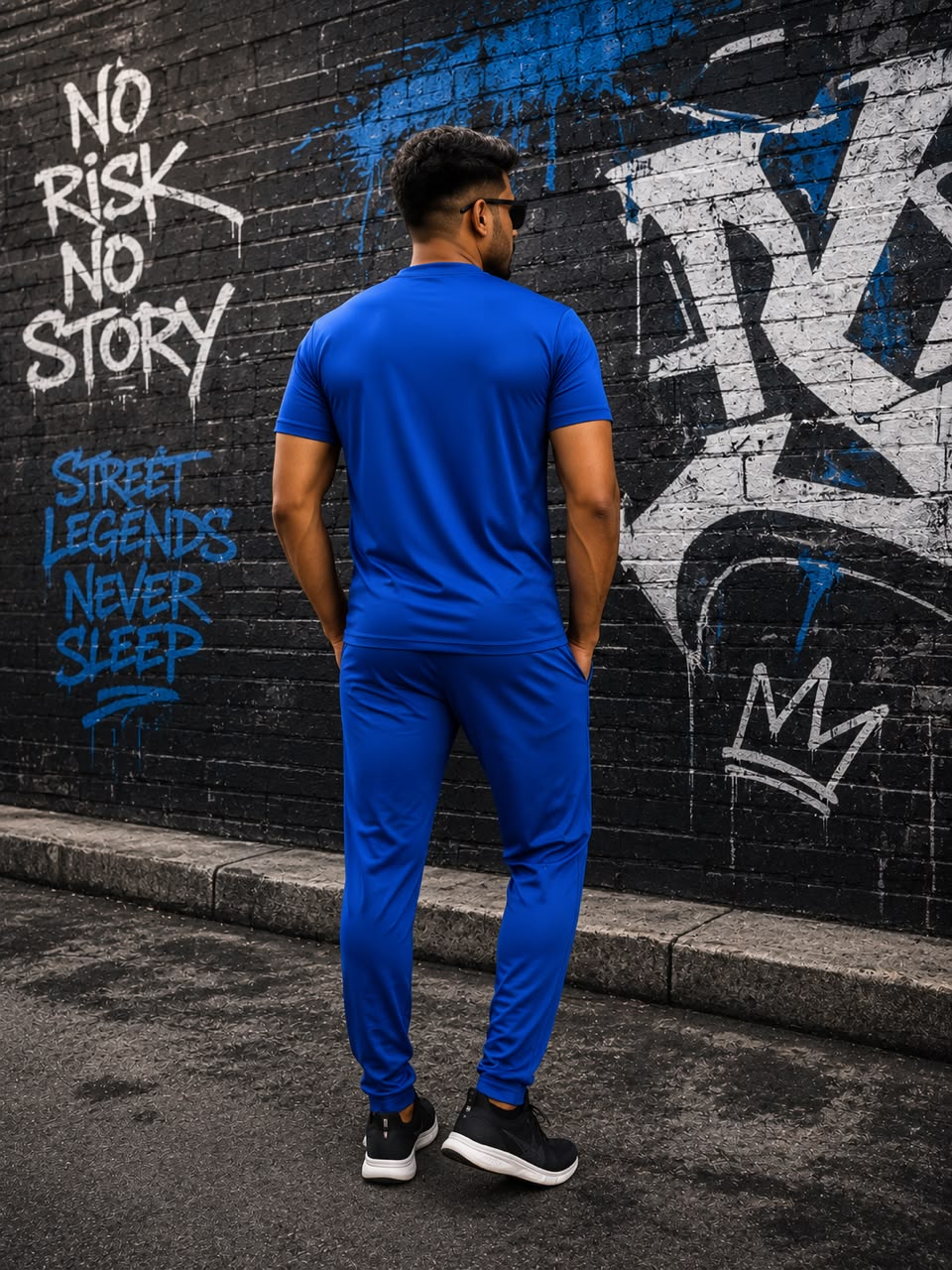 Tycoon  Blue Men's Tracksuit Set