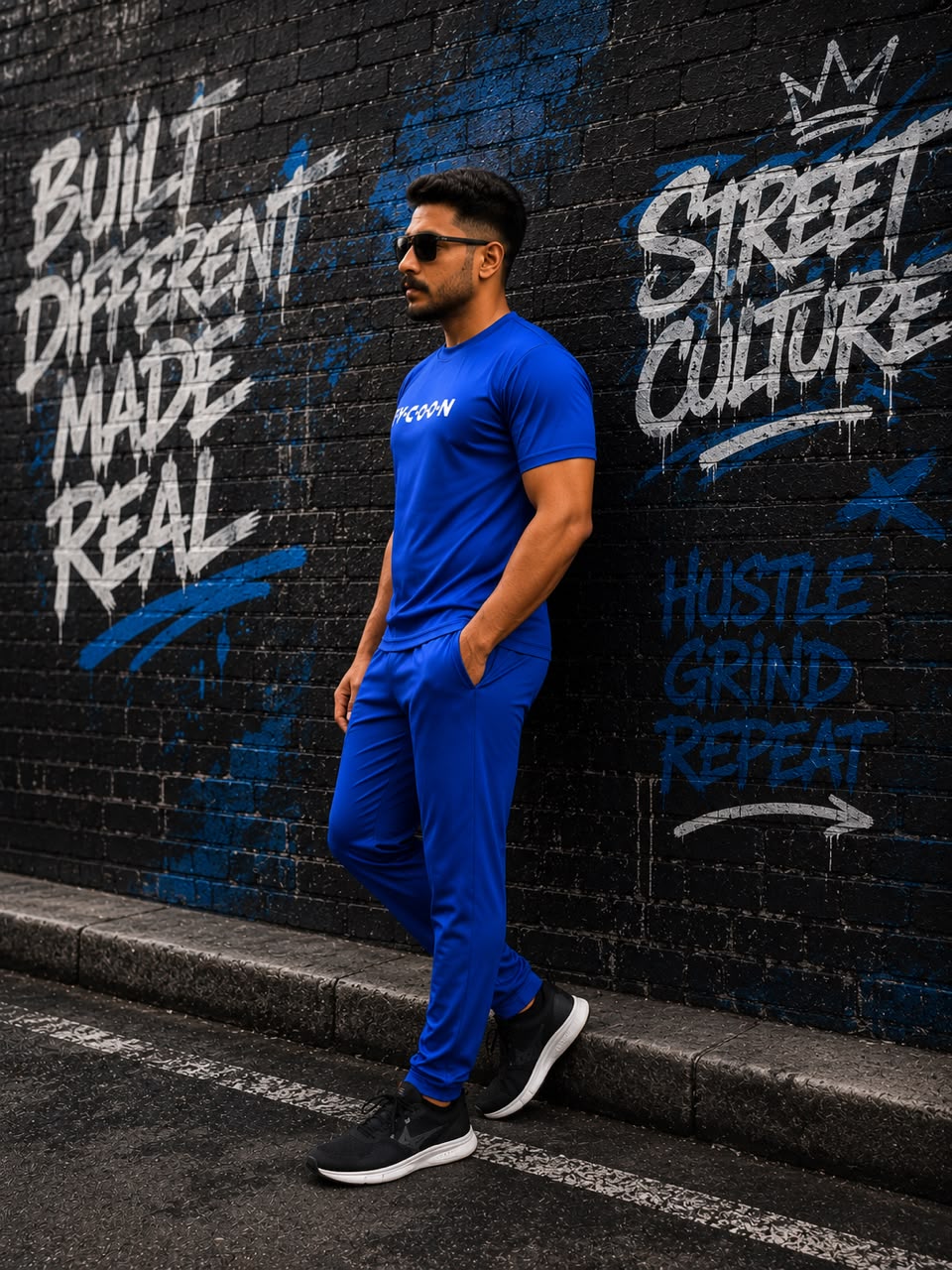 Tycoon  Blue Men's Tracksuit Set
